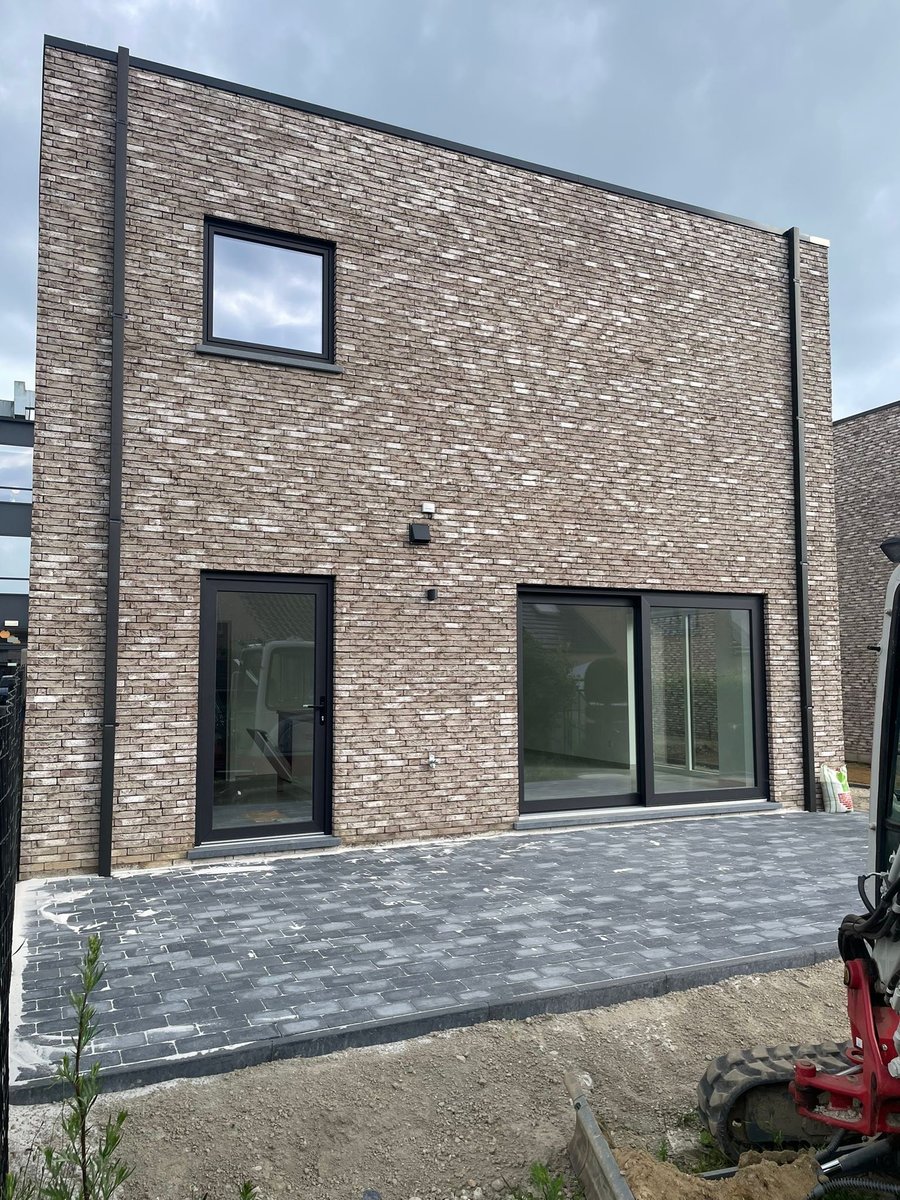 Buitendeur in pvc geplaatst door schrijnwerker Bongaerts D. in Oudsbergen